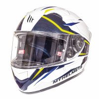 MT KRE SV Intrepid (NEW 2018) Gloss Pearl White/Blue/Flu.Yellow Helmet
