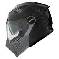 Simpson Darksome Flip Front Modular Helmet - Carbon Matt Black