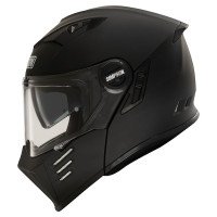 Simpson Darksome Flip Front Modular Helmet - Matt Black