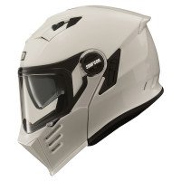 Simpson Darksome Flip Front Modular Helmet - Gloss White