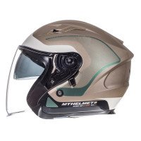 MT Avenue Open Face Motorcycle Helmet - Crossroad Matt Winter - Left side