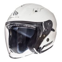 MT Avenue Open Face Motorcycle Helmet - Solid White