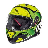 MT Thunder 3 Full Face Motorcycle Helmet - Torn Fluo Yellow / Green