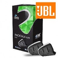 Cardo Packtalk Slim Bluetooth DMC Headset Duo with JBL SPEAKERS