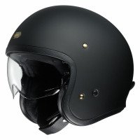 Shoe J-O Open Face Motorcycle Helmet - Matt Black