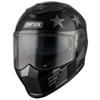 Simpson Venom Subdued Helmet - Black/Silver
