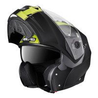 Caberg Duke Flip Front Motorcycle Helmet - Black / Fluo