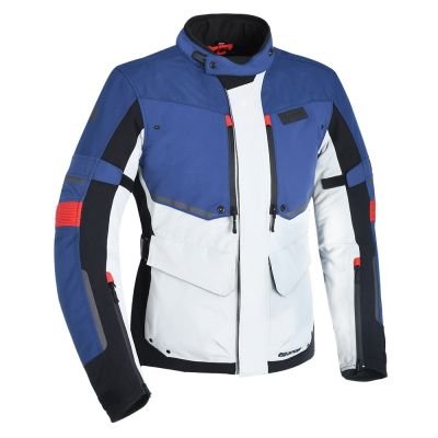 Oxford Mondial Laminate Jacket Grey/Blue/Red