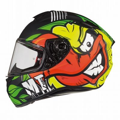 MT Targo Truck Full Face Helmet - Black Fluo Yellow