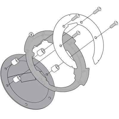 Givi Tanklock Attachment Flange Kit - BF11