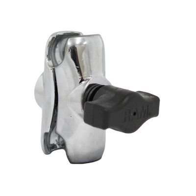 RAM Mount Arm - Short Double Socket Chrome