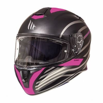 MT Targo Doppler Full Face Helmet - Matt Black Pink