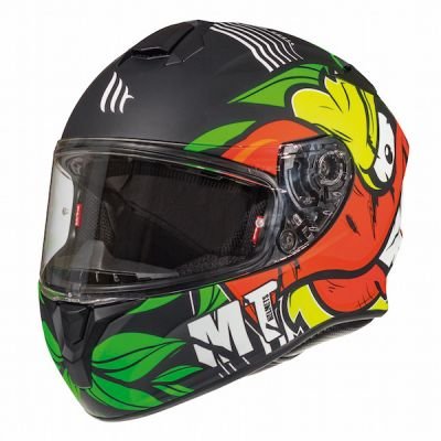 MT Targo Truck Full Face Helmet - Black Fluo Yellow