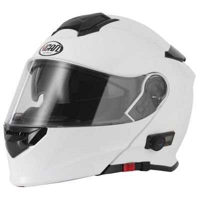 VCAN V271 Blinc Bluetooth Helmet - Gloss White